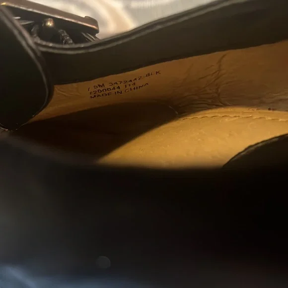 FRYE heels, black leather. - Picture 6 of 6